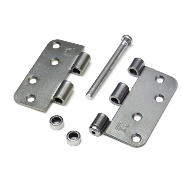 Dulimex Ball bearing hinge round corners 3 mm 89x89 mm brushed stainless steel loose cast
