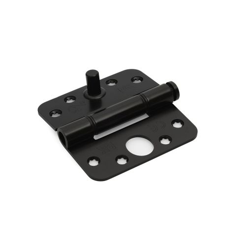 Slide bearing hinge round corners 3 mm 89x89 mm SKG***® black lacquered 6712.154.8989-TD