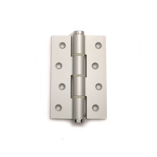 Door spring hinge single-acting 120/30 mm aluminum silver gray