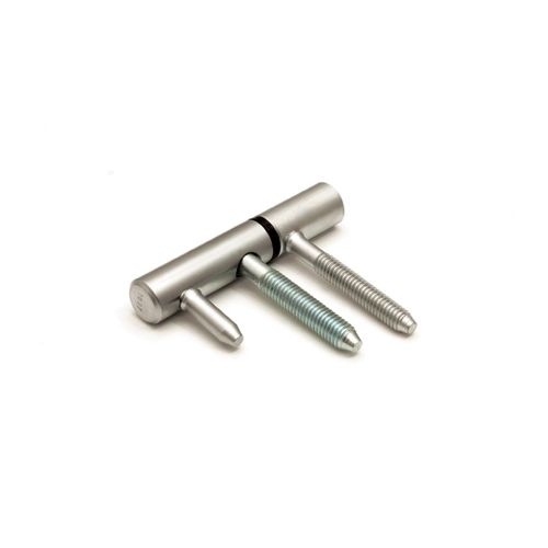 Dulimex Drill-in hinge steel satin chrome plated 14 mm wooden frame