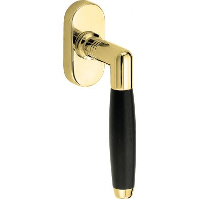 Artitec Mi Satori Tilt and turn set Ton ebony/Elegant brass lacquered, luxury door handle, antique door handle, antique door handle