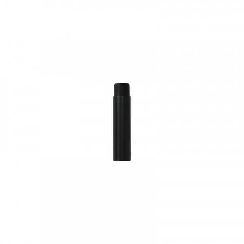 D4E STAINLESS STEEL DOOR STOP TUBE MODEL 80MM RUBBER CAP BLACK