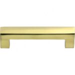 Artitec Furniture handle Karé 128mm brass lacquered - Brass kitchen handle