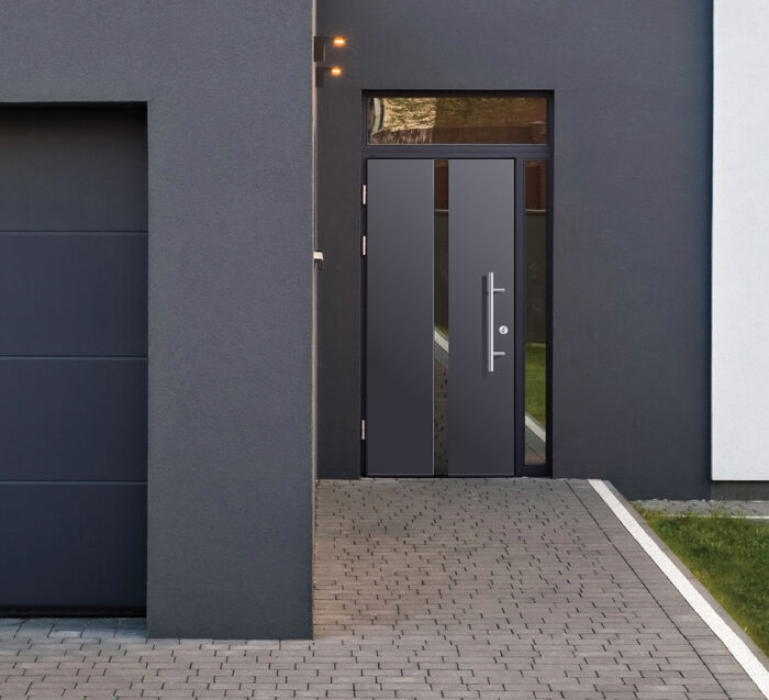 AXA Door handle Montreal diagonal 700 Aluminum