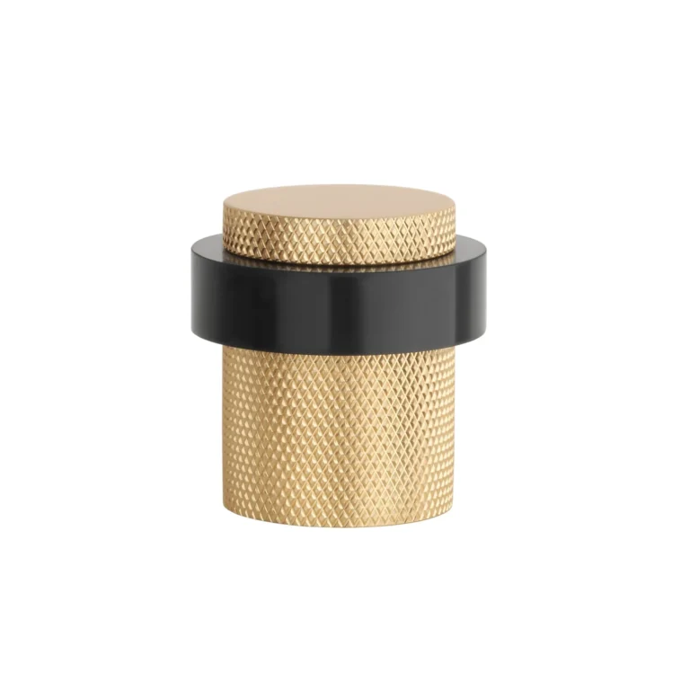 Strong door stopper 1721 floor Ø38x40mm matt gold