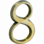 Artitec Mi Satori House number Roman 50mm-8 brass antique