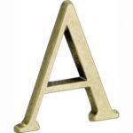 Artitec Mi Satori Houseletter Roman 50mm-A brass antique