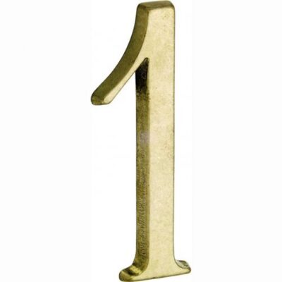 Artitec Mi Satori House number Roman 120mm-1 brass antique