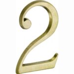 Artitec Mi Satori House number Roman 120mm-2 brass antique