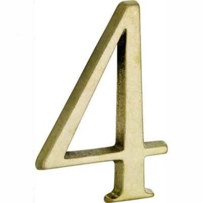 Artitec Mi Satori House number Roman 120mm-4 brass antique