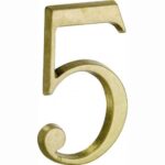 Artitec Mi Satori House number Roman 120mm-5 brass antique