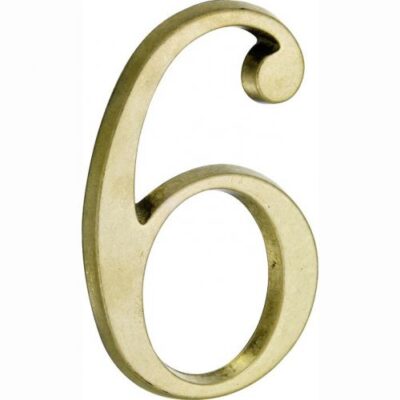 Artitec Mi Satori House number Roman 120mm-6 brass antique