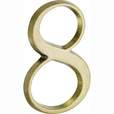 Artitec Mi Satori House number Roman 120mm-8 brass antique