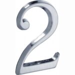 Artitec Mi Satori House number Roman 50mm-2 matt chrome