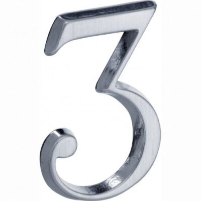 Artitec Mi Satori House number Roman 50mm-3 matt chrome