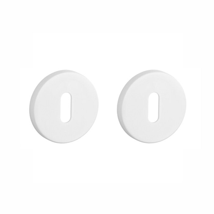 Aprile Premium key rosettes Ø52x7mm matt white