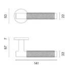 line drawing door handle Molinia