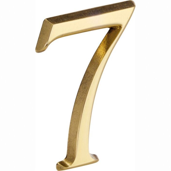 Artitec Mi Satori House number Roman 50mm-7 brass unlacquered