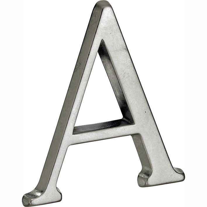 Artitec Mi Satori Houseletter Roman 50mm-A chrome antique mat