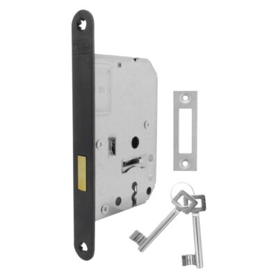 Nemef kastslot type 1256 - rechts en links - 174 x 20 x 2.75 mm - zwart