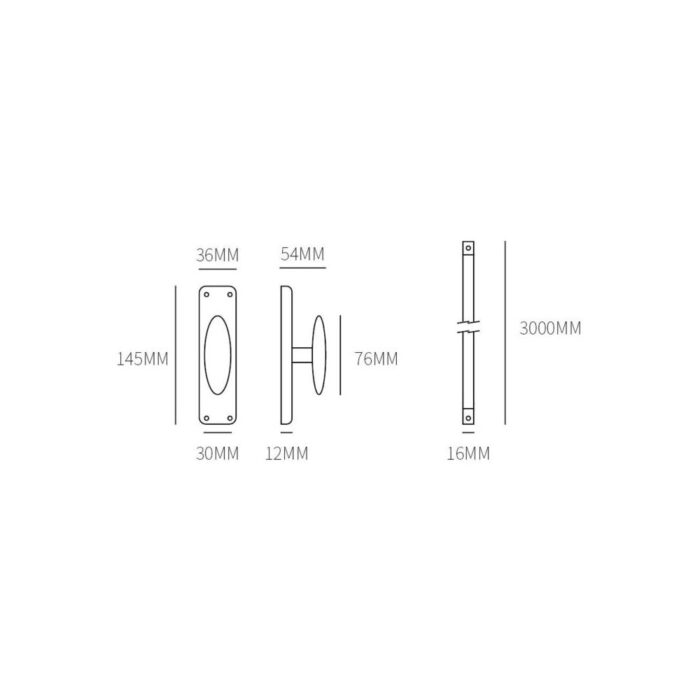 Raamespagnolet set 300cm - zwart Artikel nr.76430010 EAN nr.8717727193114