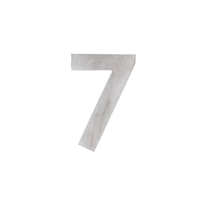 HDD Pro House Number Flat Small Self-Adhesive 7 Inox Plus