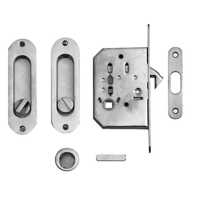HDD Pro Sliding Door Bowl Encapsulating Shell Fra Oval Slot Inox Look