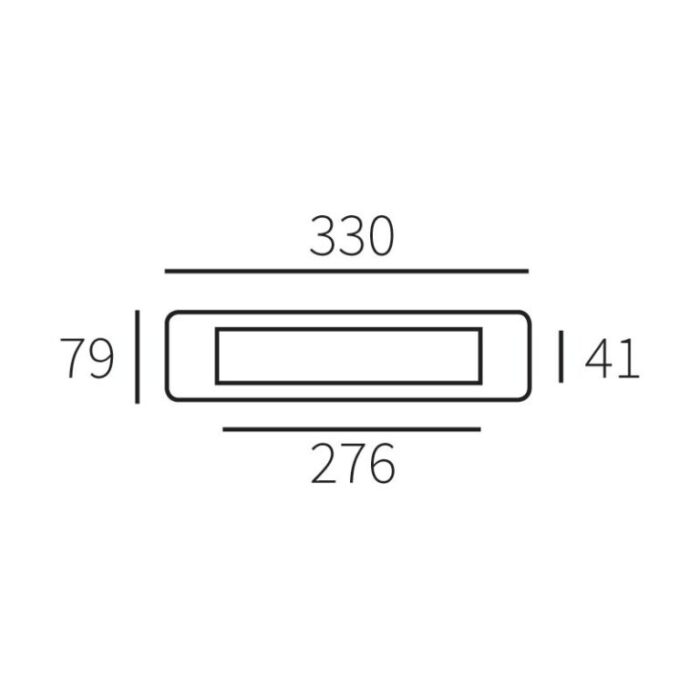 Hardbrass Mariani Draft Barrier Alena PVD Brass 330x79MM S