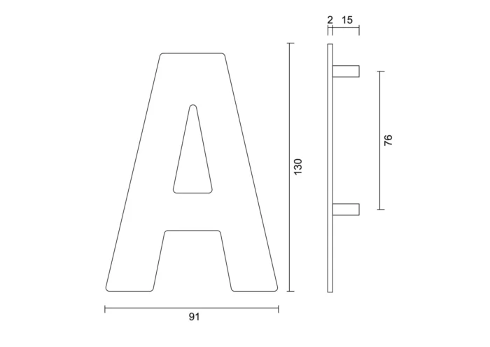 HDD Pro House Letter Flat A Black Structure UV