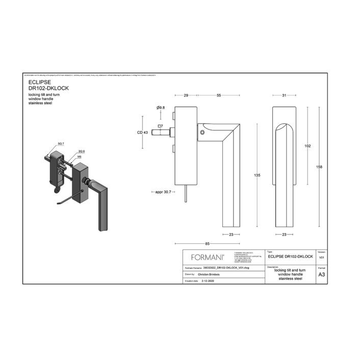 3903D022 DR102 Dklock V01