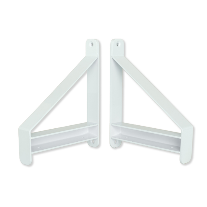 Shelf support set DUO 200x160 mm white 0513.220.1002