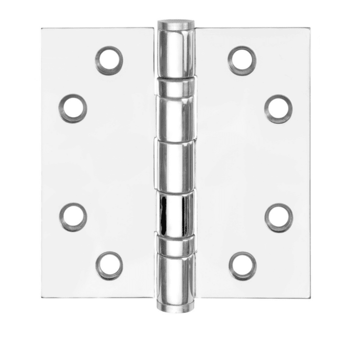 Formani Kogelliger Hinge | 76x76 | Acier inoxydable poli Look chrome LBS7676 Angles droits