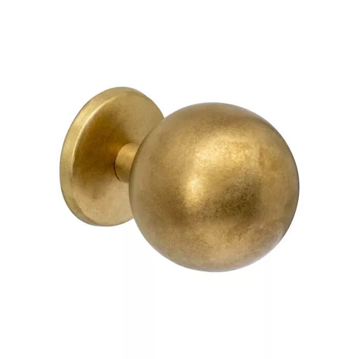Bouton de porte d&#39;entrée intersteel Bol Ø75 mm PVD en laiton