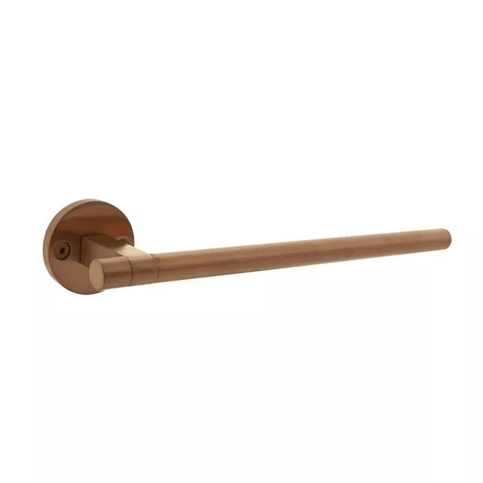 Intersteel Door handle Shirat 250mm on rosette unilaterally concealed (left) - copper matte