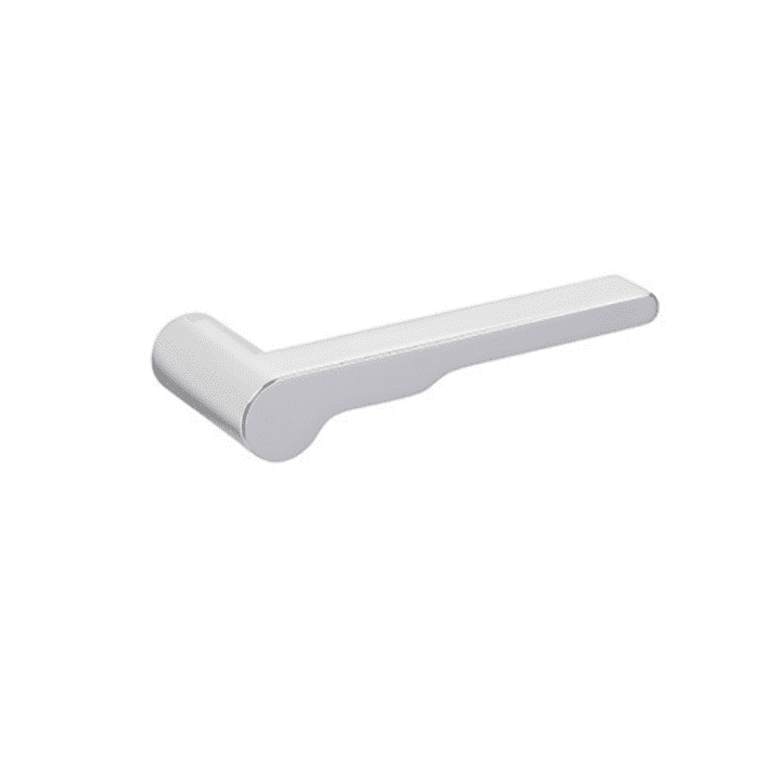 NUDA Deurkruk Wind Gepolijst Chroom op minimalistisch rozet