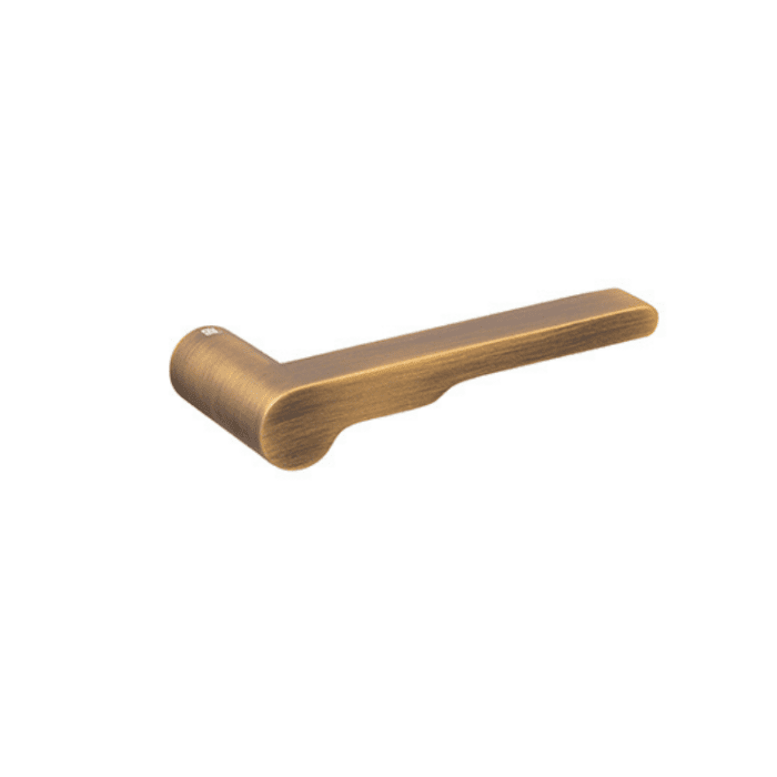 NUDA Deurkruk Wind Brushed Goud op minimalistisch rozet