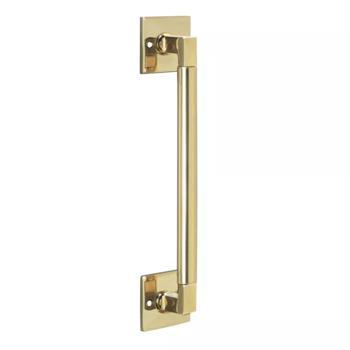 Door handle bau-stil 307 mm brass painted