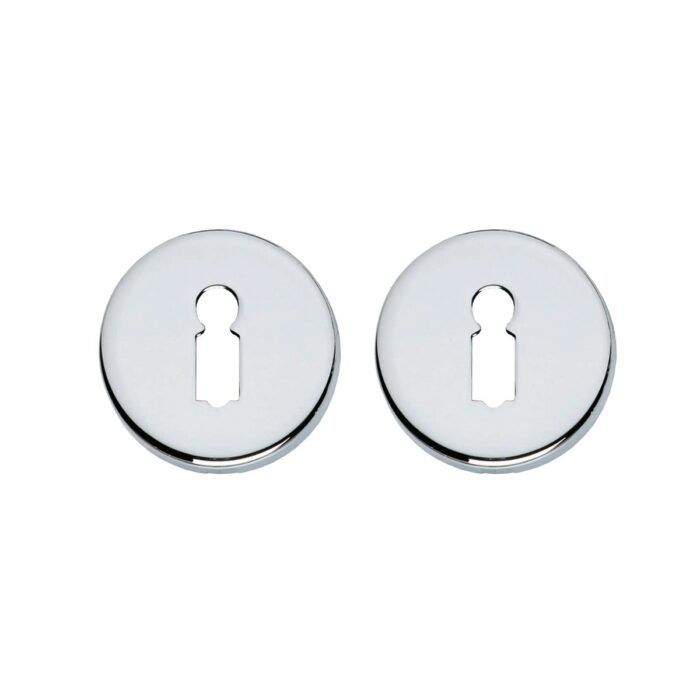 Interacier | Trou de serrure de rosette | Rond | Couvert | Chrome