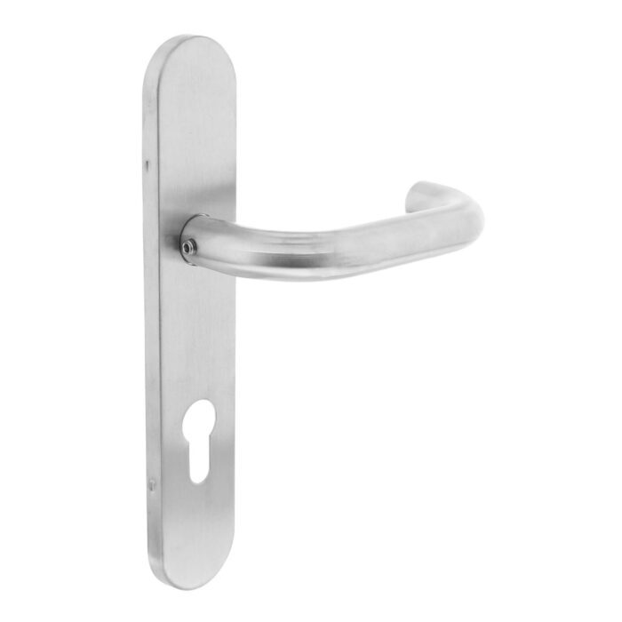 Door handle around PC72 brushed on shield stainless steel