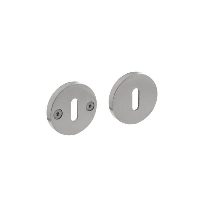 Intersteel Key rosettes Shirat Grand &amp; Johnson Ø55x8mm stainless steel brushed