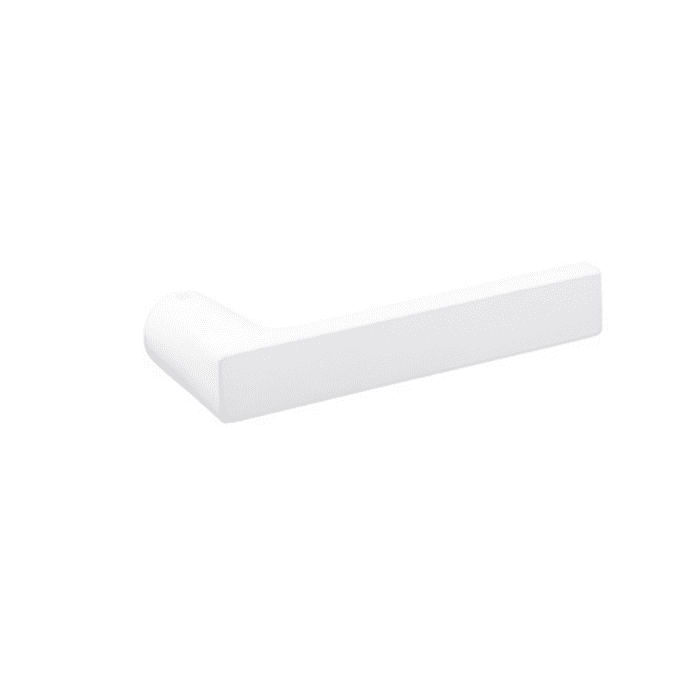 NUDA Deurkruk Baar Mat Wit op minimalistisch rozet