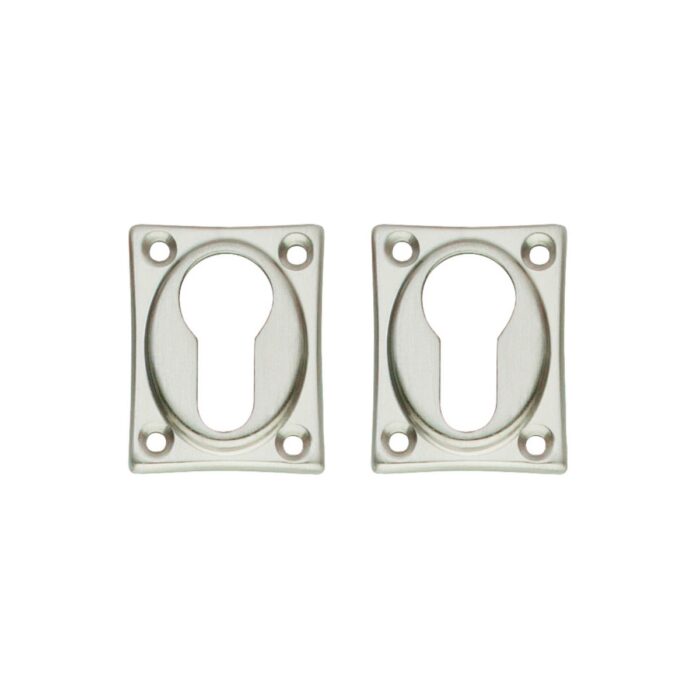 Interacier | Trou de cylindre profilé rosace | Rectangulaire étendu | Nickel Mat