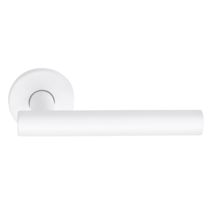 Formani | Deurkruk BASIC LB7-19 op ronde rozet | Wit