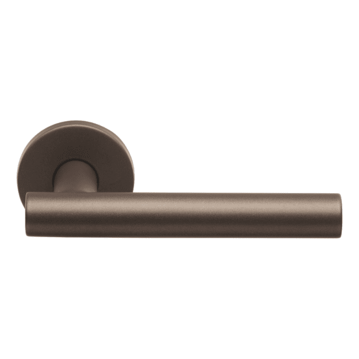 Formani | Deurkruk BASIC LB7-19 op ronde rozet | Brons