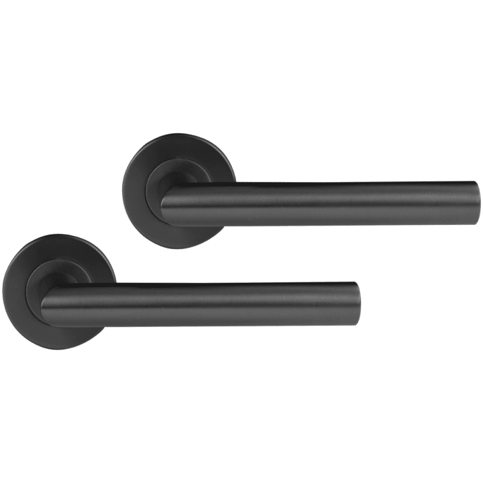 Différent | Poignée de porte Amsterdam | Rozet - Round | Métal