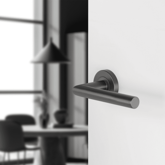 Différent | Poignée de porte Amsterdam | Rozet - Round | Métal