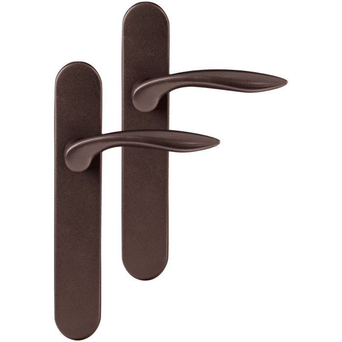 Differnz | Groningen deurkruk | ovaal schild | WC 63 mm | brons