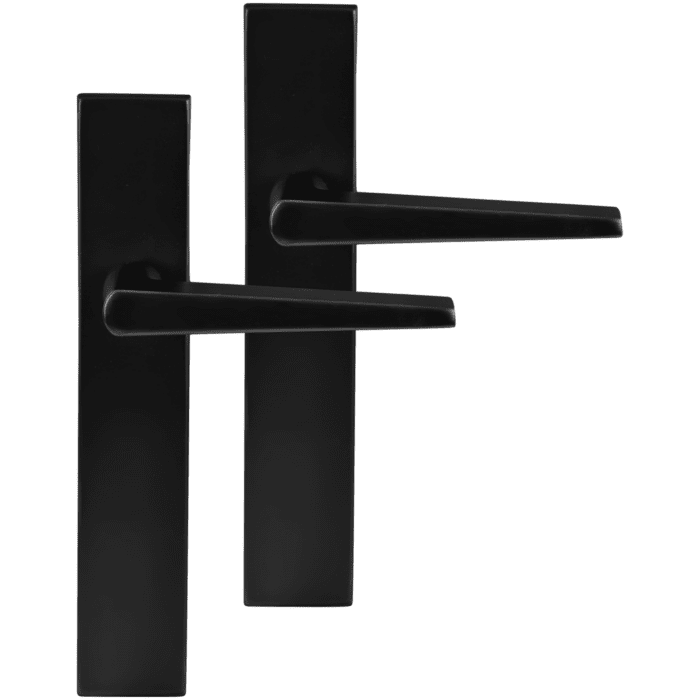 Differnz | Rotterdam deurkruk | vierkant schild | WC 63 mm | zwart