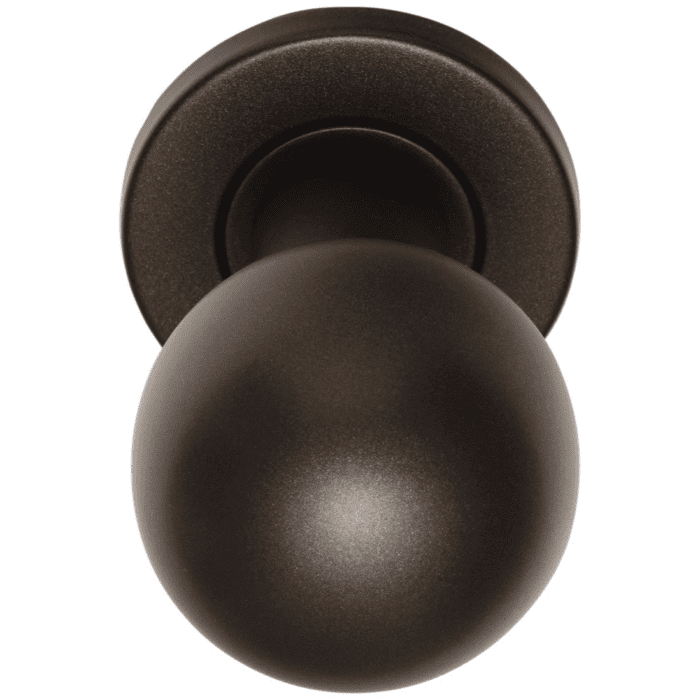 Formani | Front door button LB501 fixed on rosette | Bronze