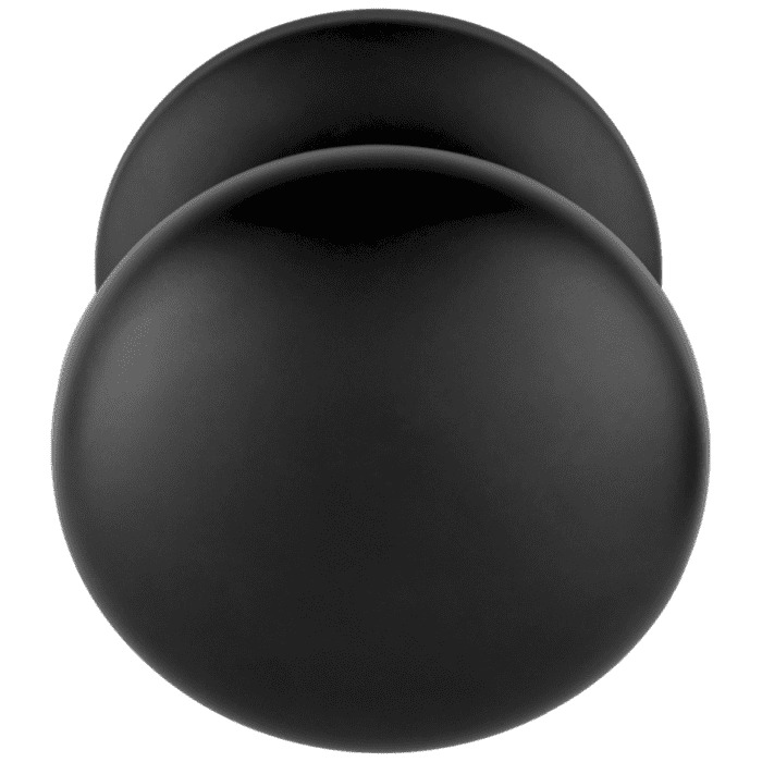 Formani | Bouton de porte d&#39;entrée LB65V coincé sur la rosette | Noir mat